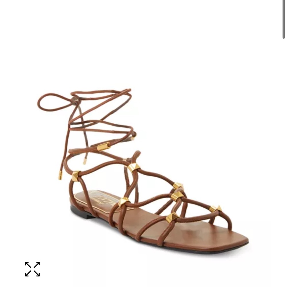 Valentino Garavani Women's Rockstud Gladiator Flat Sandals